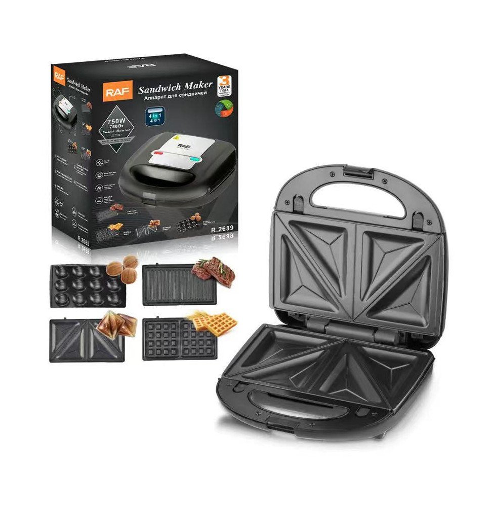 RAF Desayuno Tostador de Acero Sandwich Maker