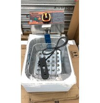 Freidora De Aceite Eléctrica 3.5L 2,500W Para papas Tipo Industrial Deep Fryer