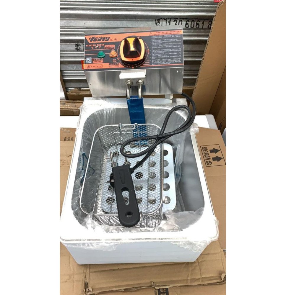 Freidora De Aceite Eléctrica 3.5L 2,500W Para papas Tipo Industrial Deep Fryer