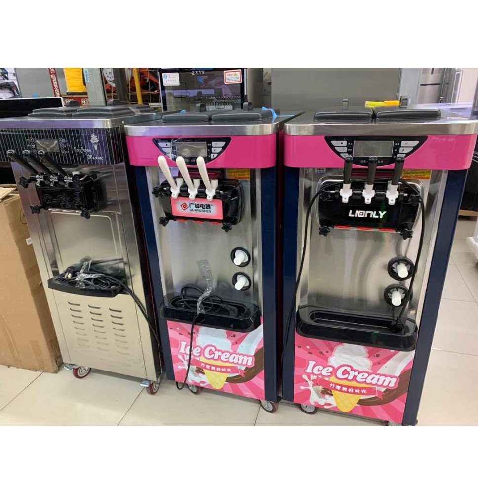 Ice Cream Maker Máquina De Helado Soft Serve Semiautomática